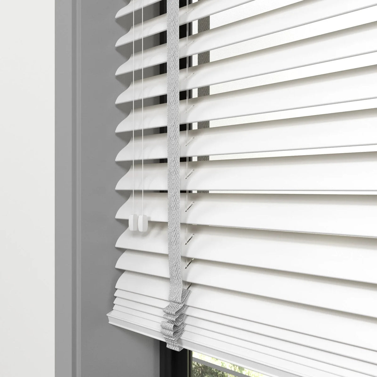 Beyaz Polywood Blackout Jaluzi - Etulle