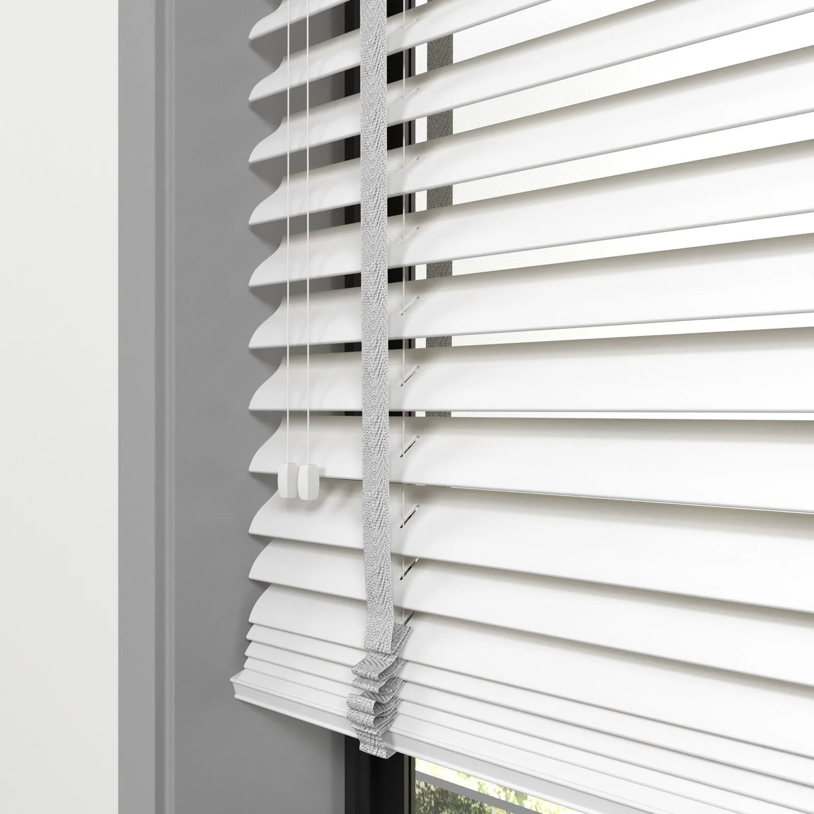 Beyaz Polywood Blackout Jaluzi - Etulle