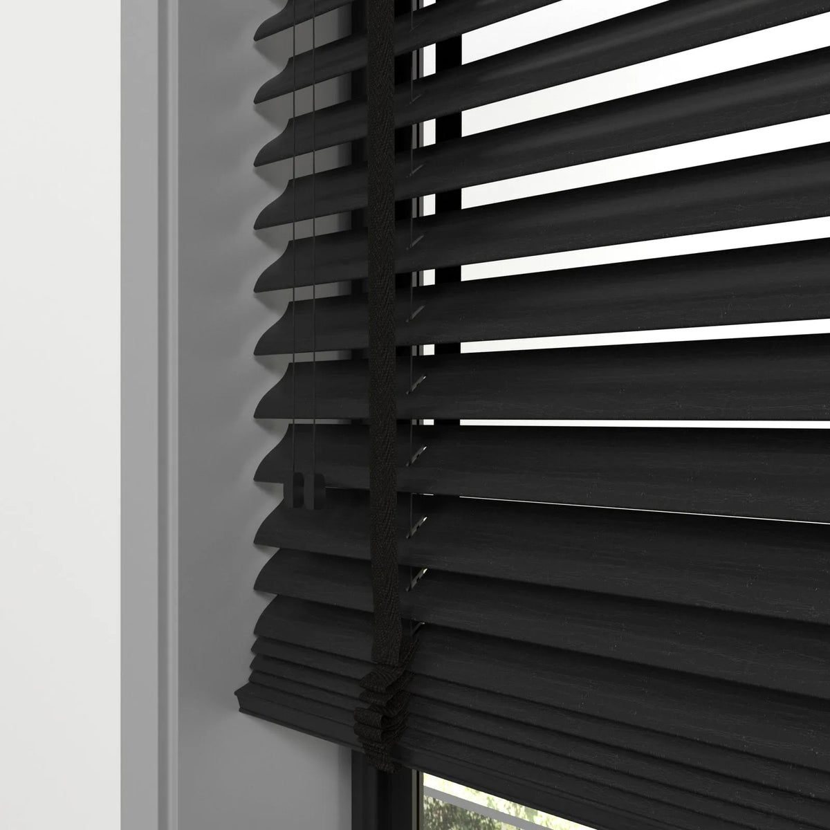 Siyah Polywood Blackout Jaluzi - Etulle