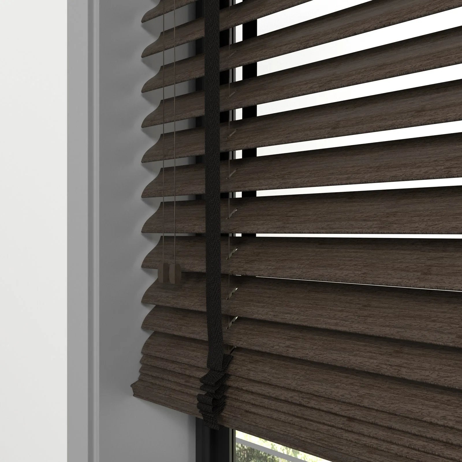 Koyu Kahve Polywood Blackout Jaluzi - Etulle