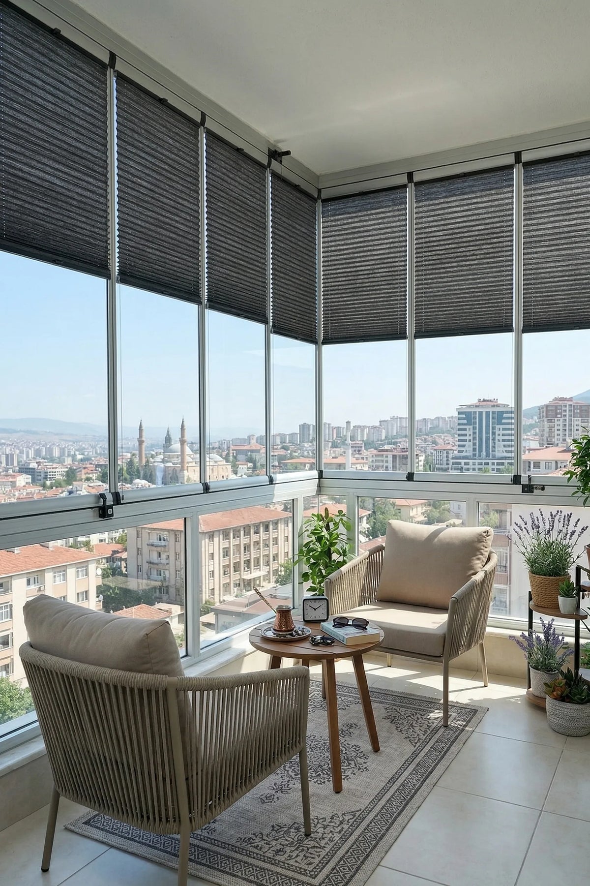 16MM Antrasi̇t Bambu Plise Perde