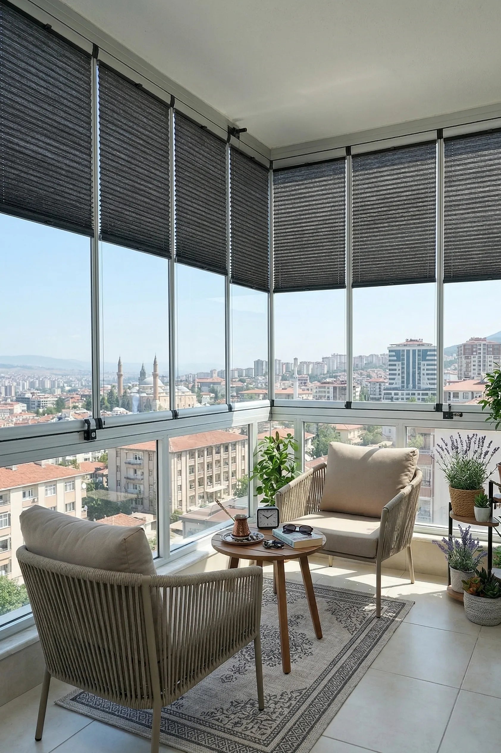 16MM Antrasi̇t Bambu Plise Perde