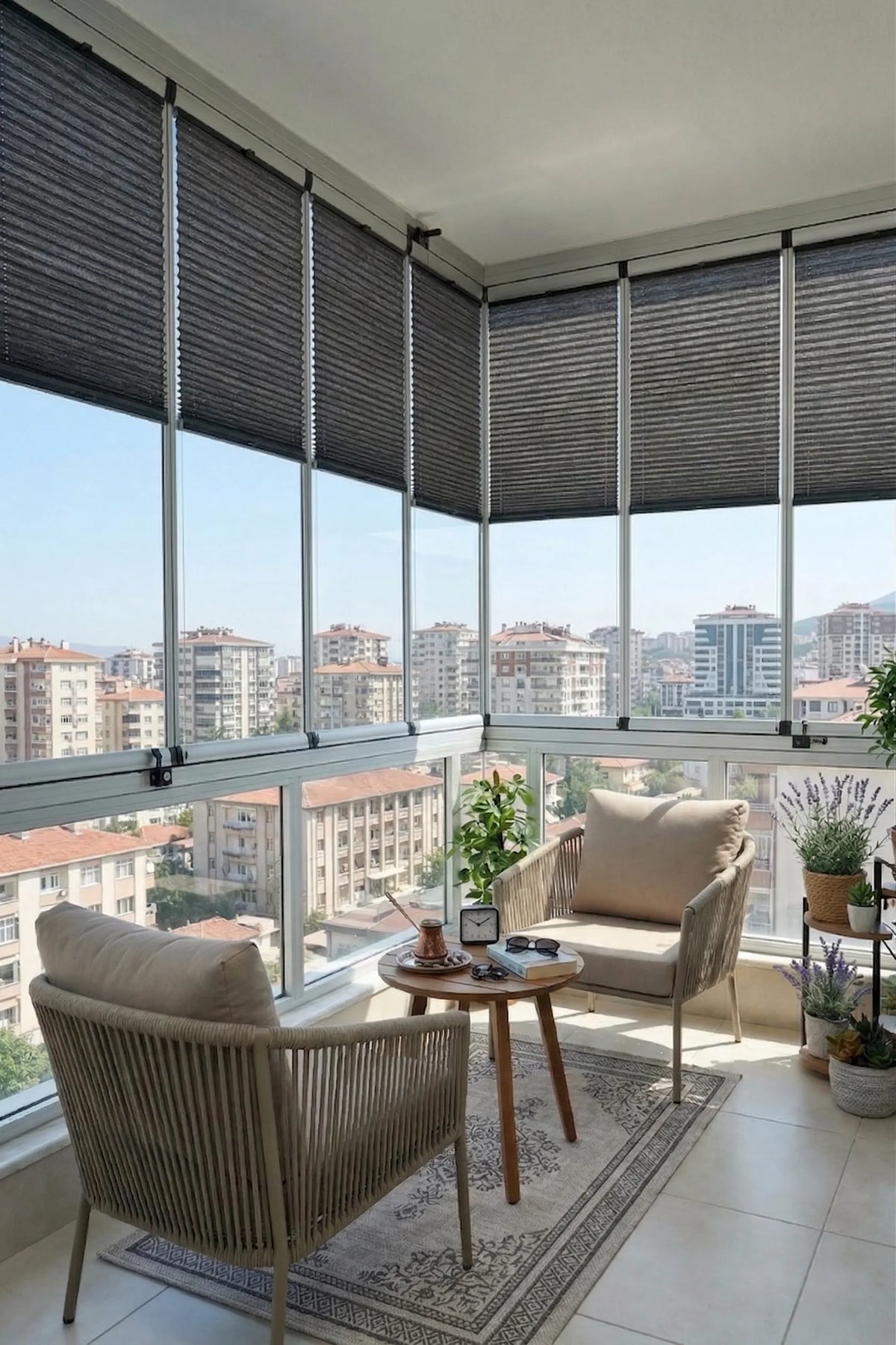 16MM Antrasi̇t Bambu Plise Perde