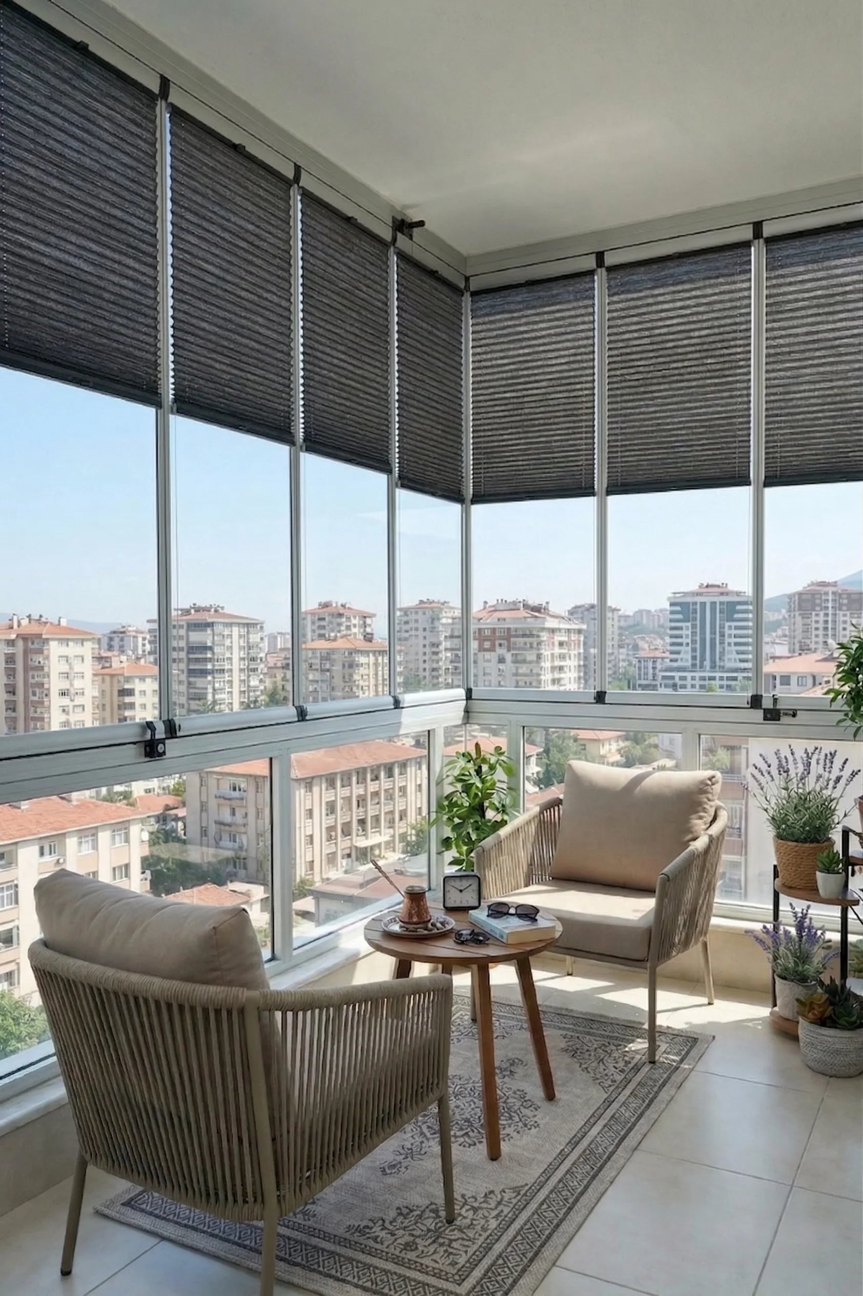 16MM Antrasi̇t Bambu Plise Perde