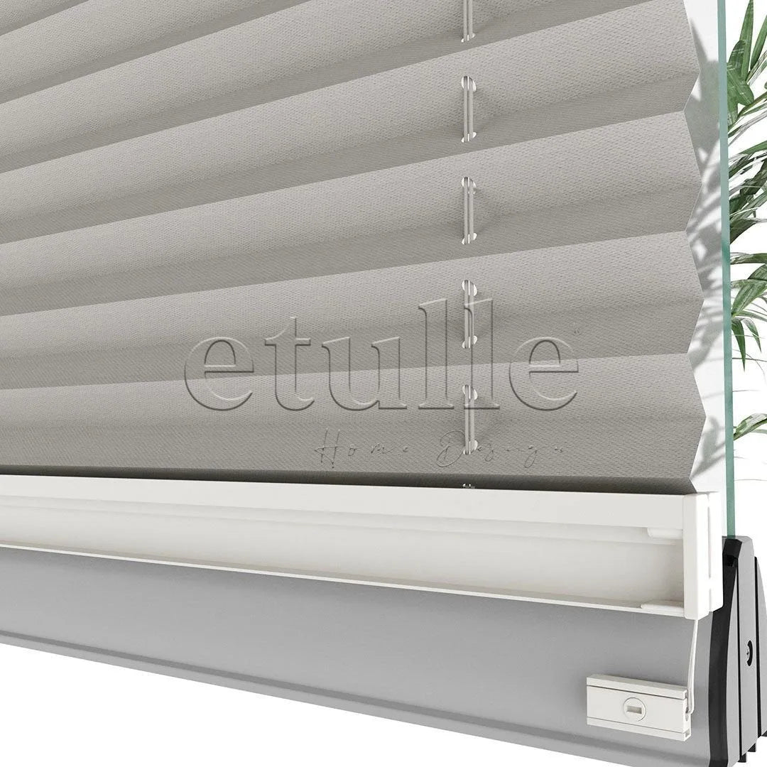 16 MM Dimout Yarı Karartma Krem Plise Perde