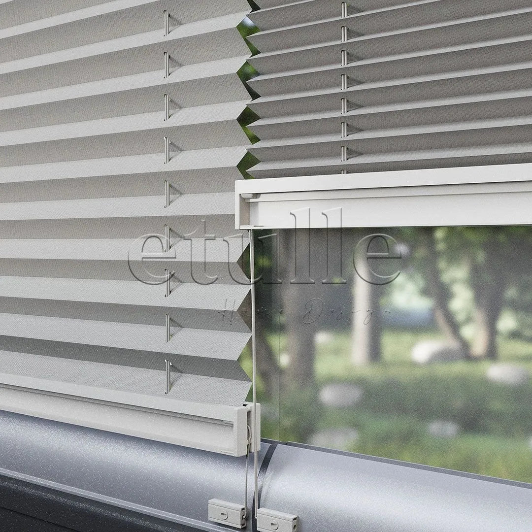 16 MM Dimout Yarı Karartma Krem Plise Perde