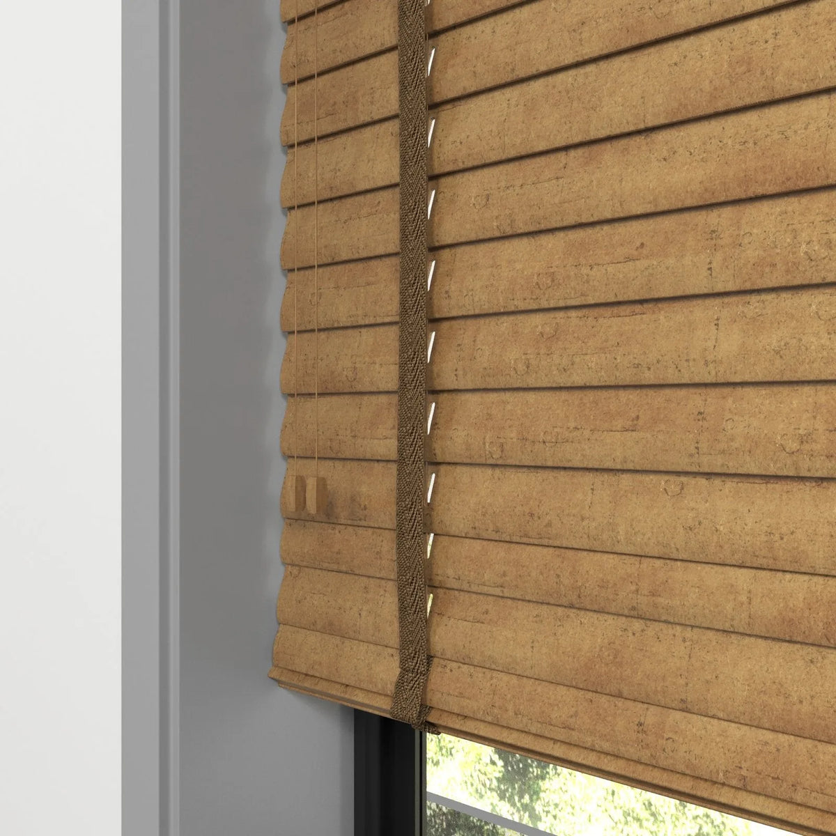 Ahşap Rengi Polywood Blackout Jaluzi - Etulle