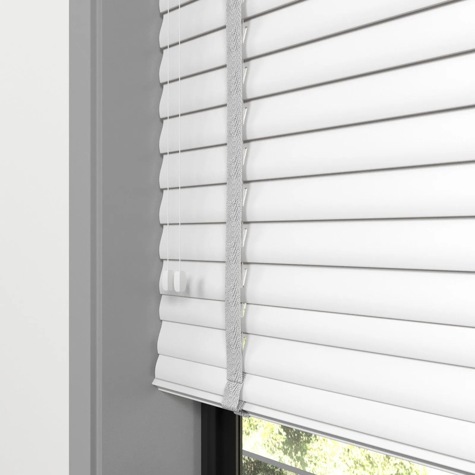 Beyaz Polywood Blackout Jaluzi - Etulle