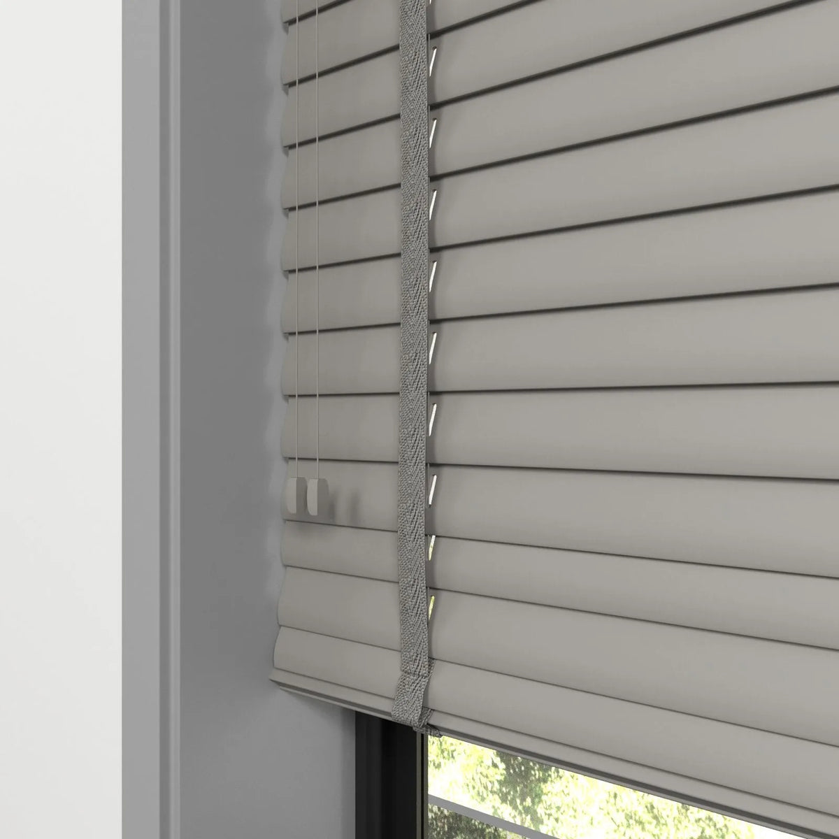 Orta Gri Polywood Blackout Jaluzi - Etulle