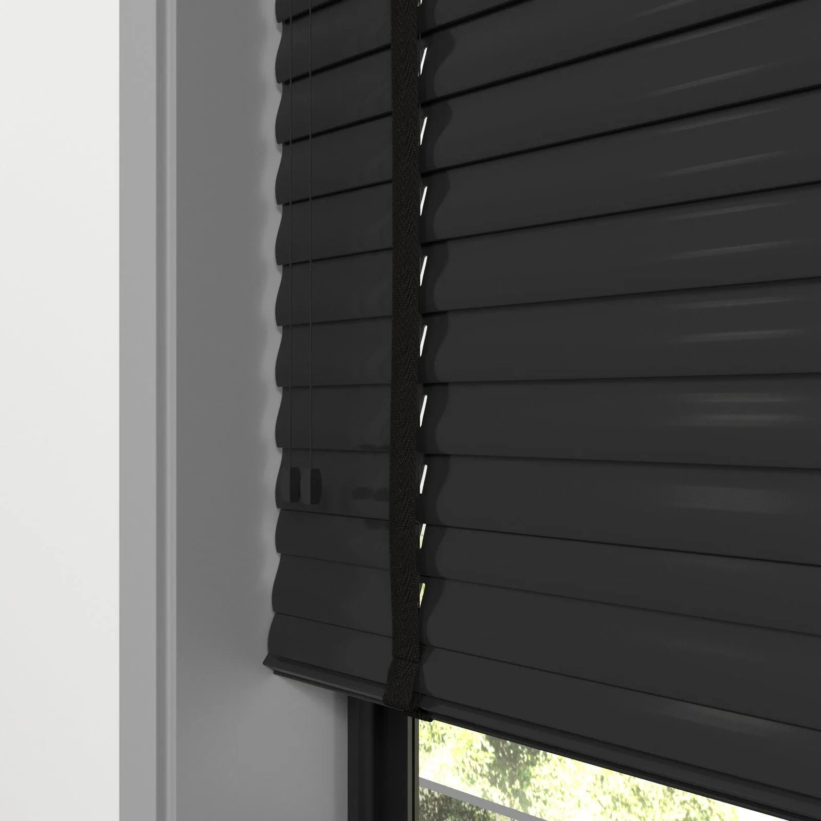 Siyah Polywood Blackout Jaluzi - Etulle