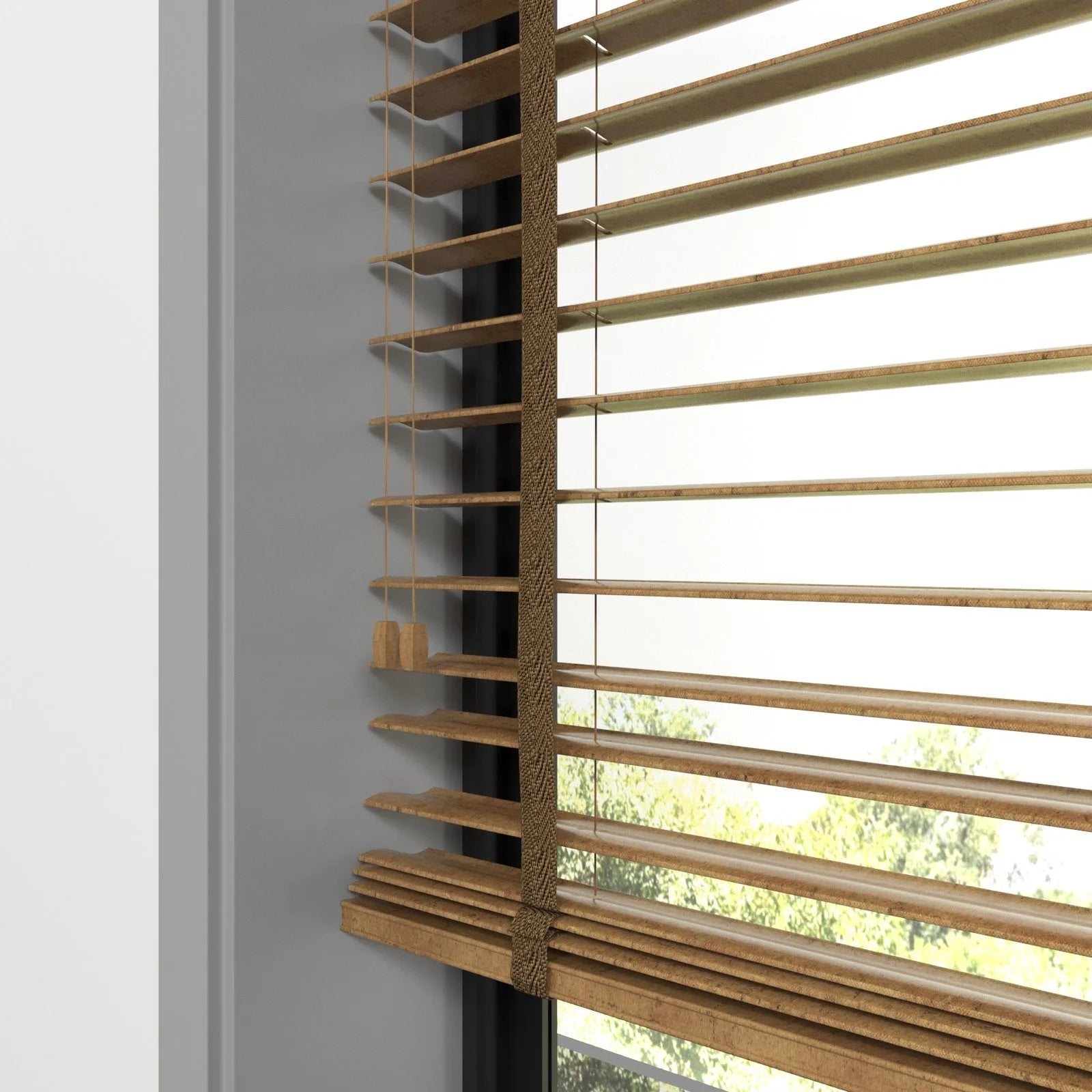 Ahşap Rengi Polywood Blackout Jaluzi - Etulle