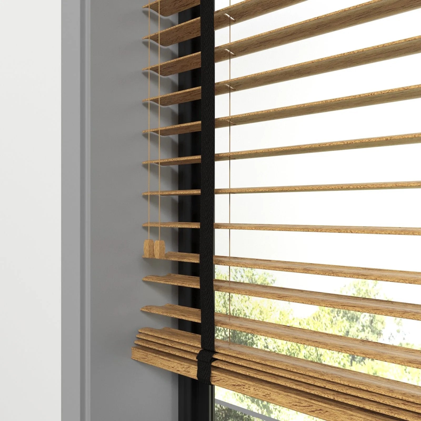Ahşap Renk ve Desenli Polywood Blackout Jaluzi - Etulle