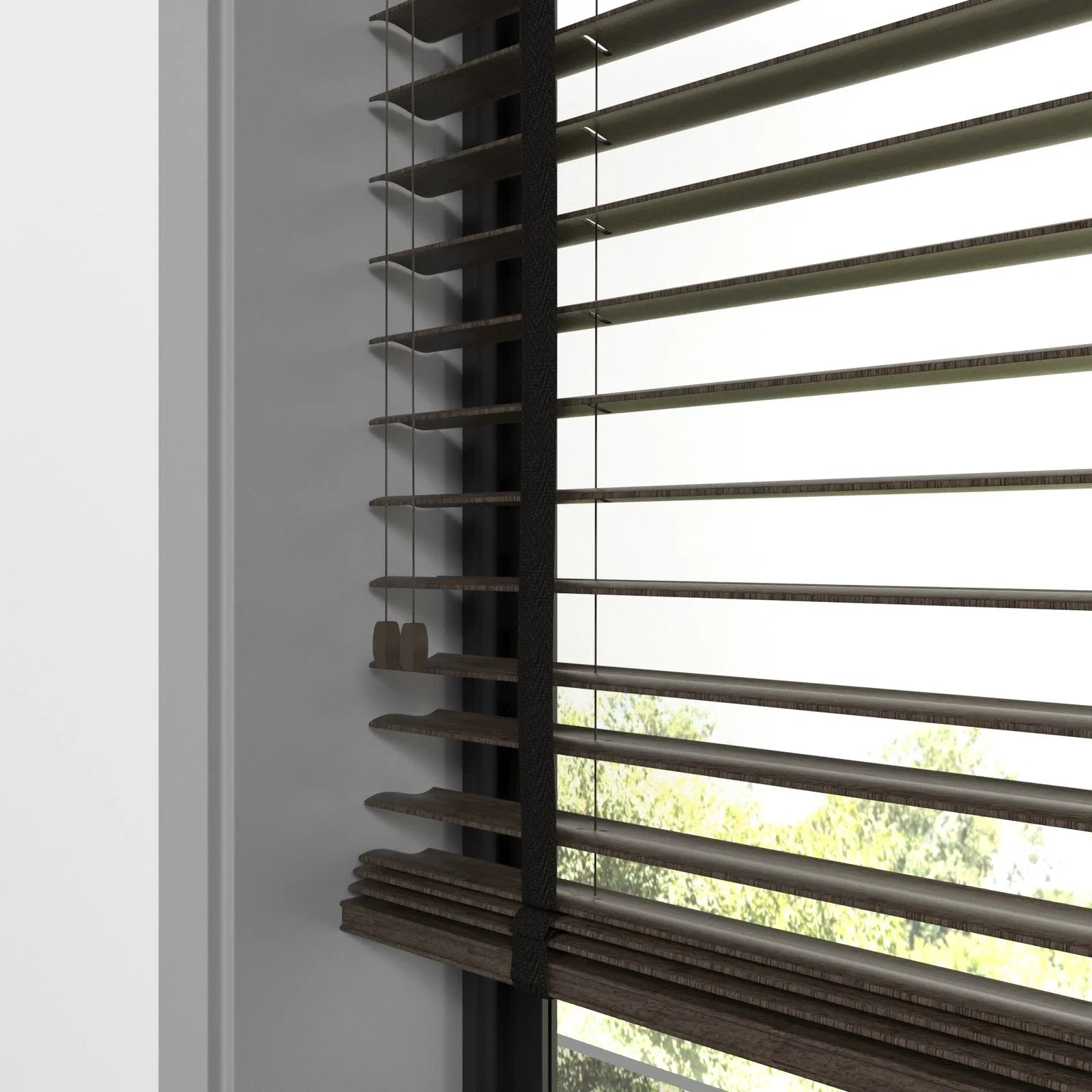 Koyu Kahve Polywood Blackout Jaluzi - Etulle