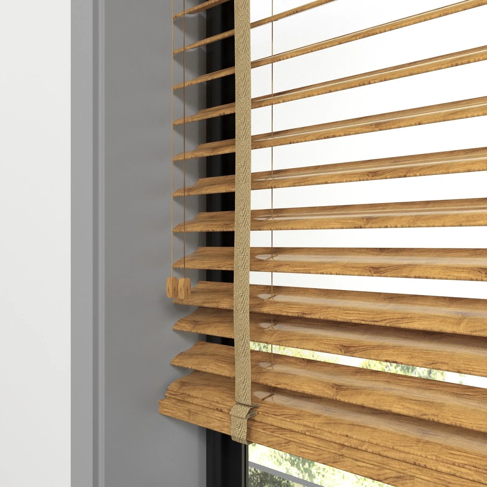 Açık Ahşap Rengi Polywood Blackout Jaluzi - Etulle