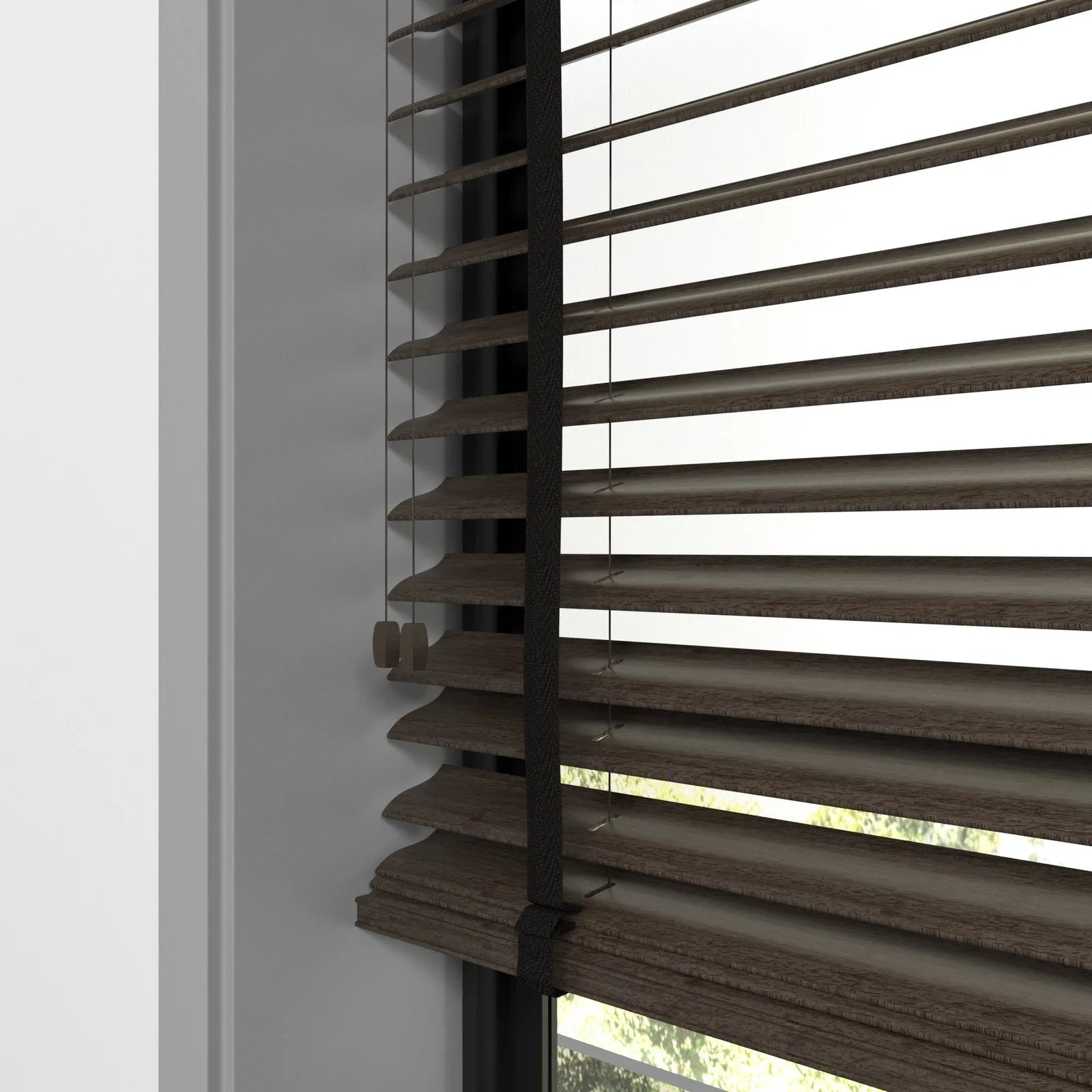 Koyu Kahve Polywood Blackout Jaluzi - Etulle