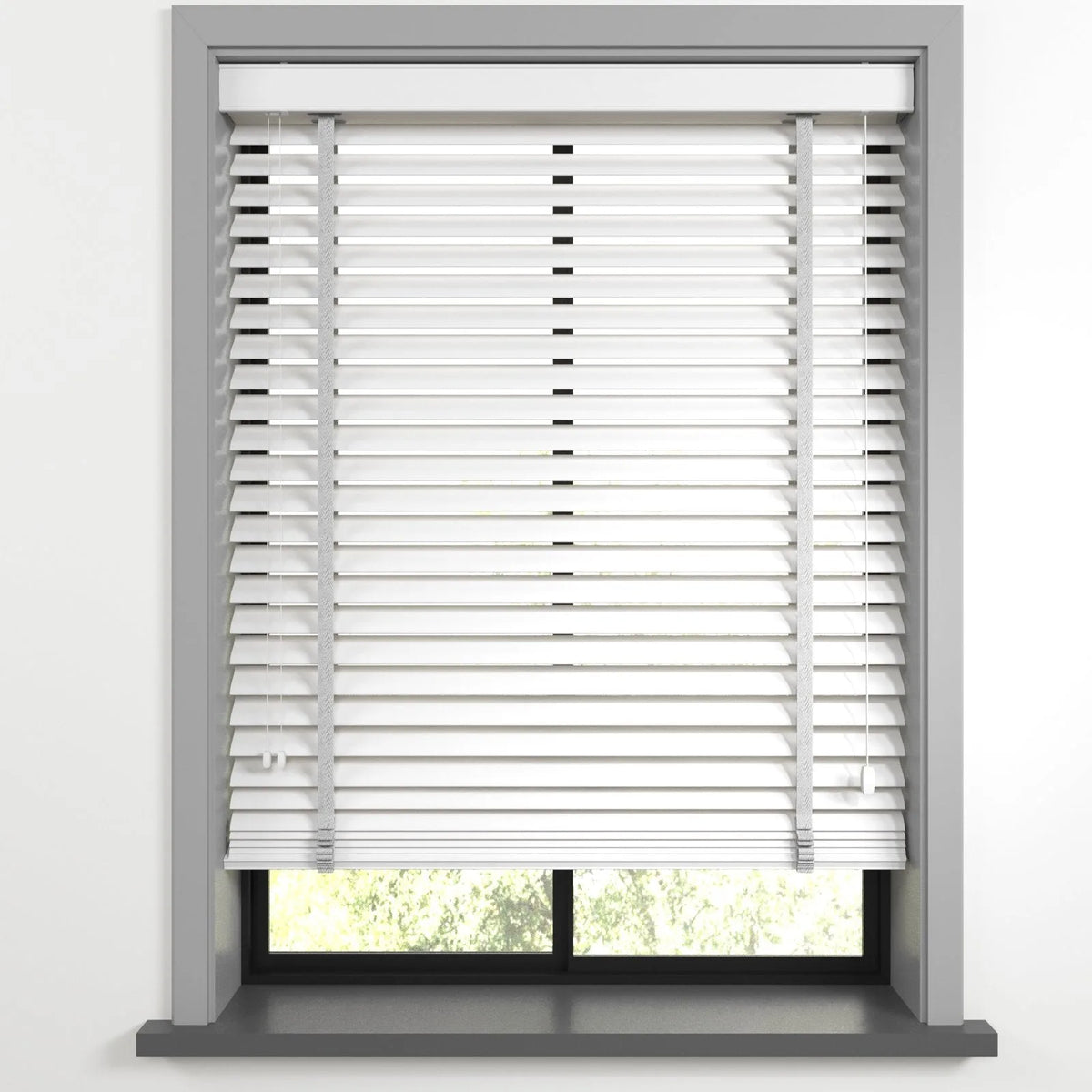 Beyaz Polywood Blackout Jaluzi - Etulle