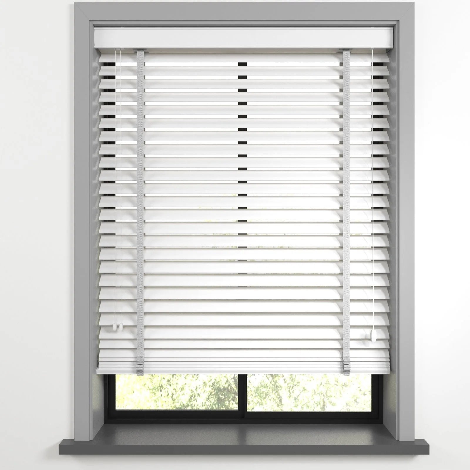 Beyaz Polywood Blackout Jaluzi - Etulle