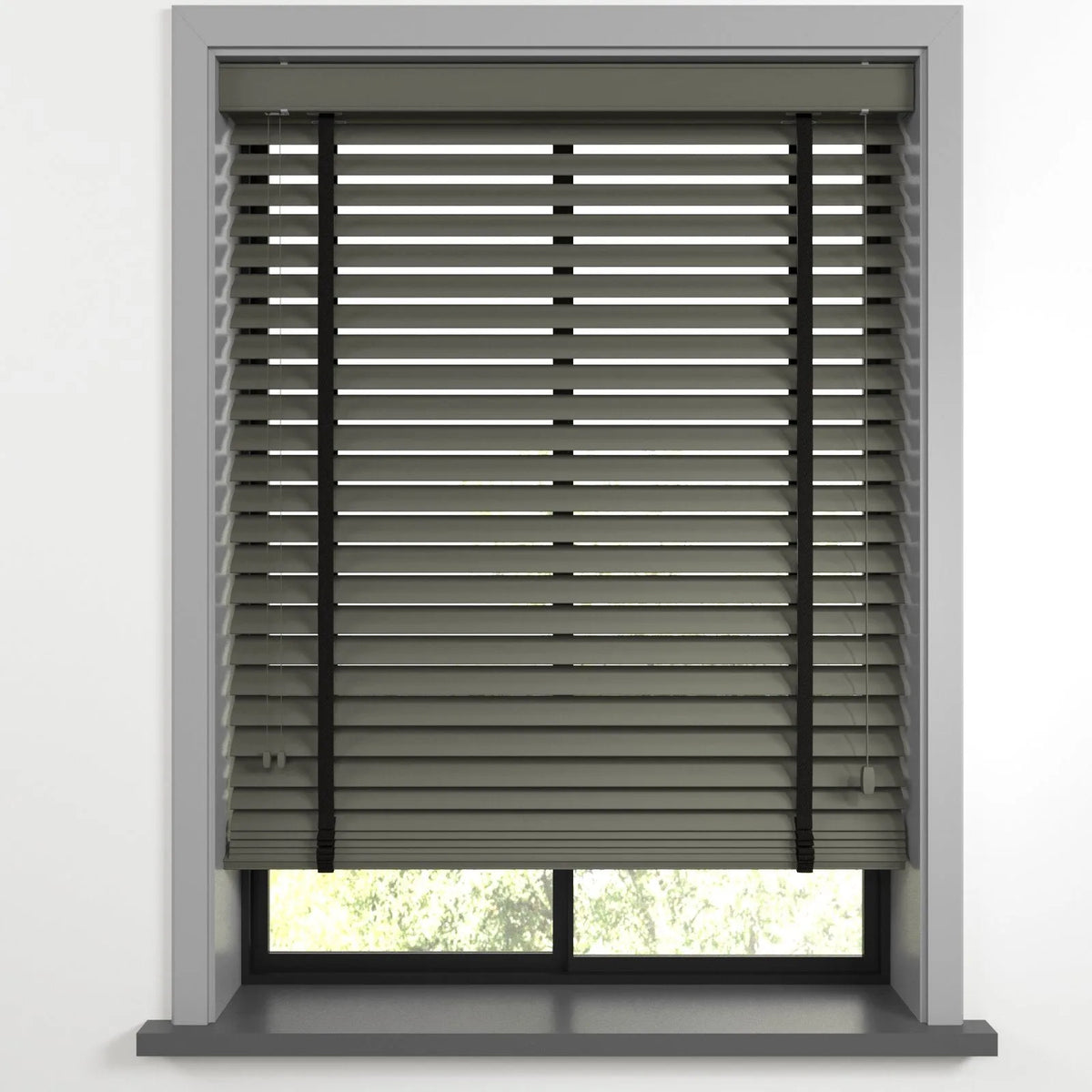Koyu Gri Polywood Blackout Jaluzi - Etulle
