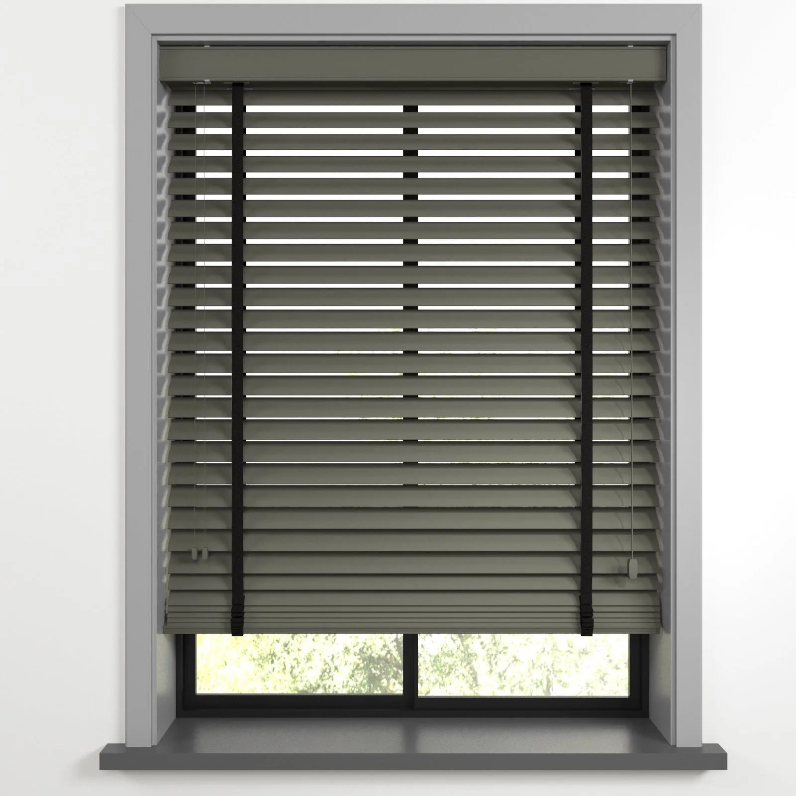 Koyu Gri Polywood Blackout Jaluzi - Etulle