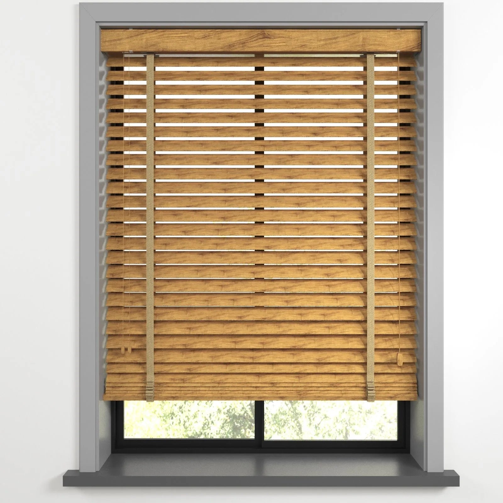 Açık Ahşap Rengi Polywood Blackout Jaluzi - Etulle