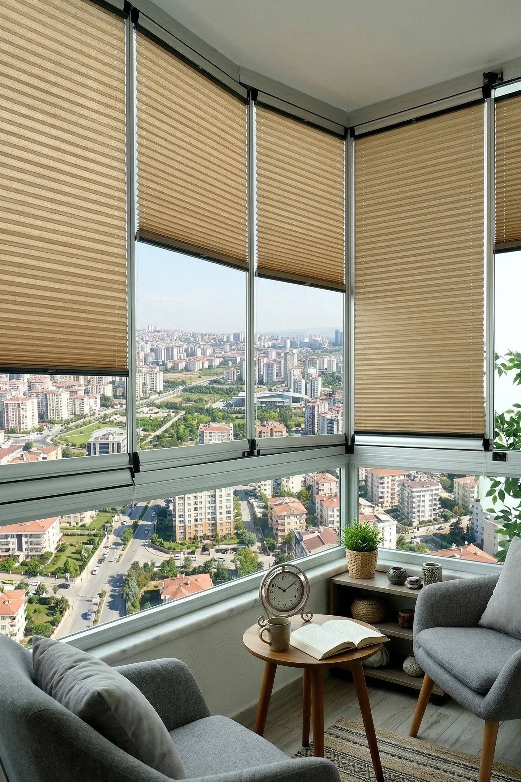 16MM Koyu Vi̇zon Bursa Plise Perde