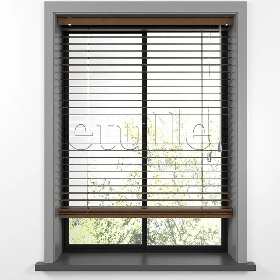 25 MM BASSWOOD Cherry Ahşap Jaluzi