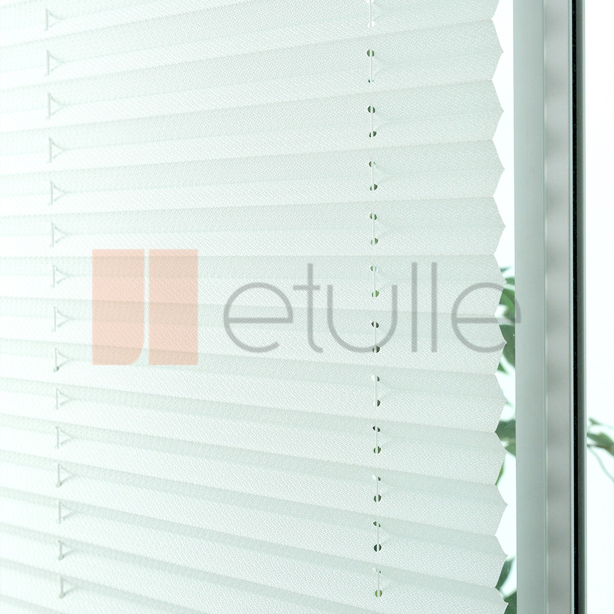 16MM Beyaz Bursa Plise Perde