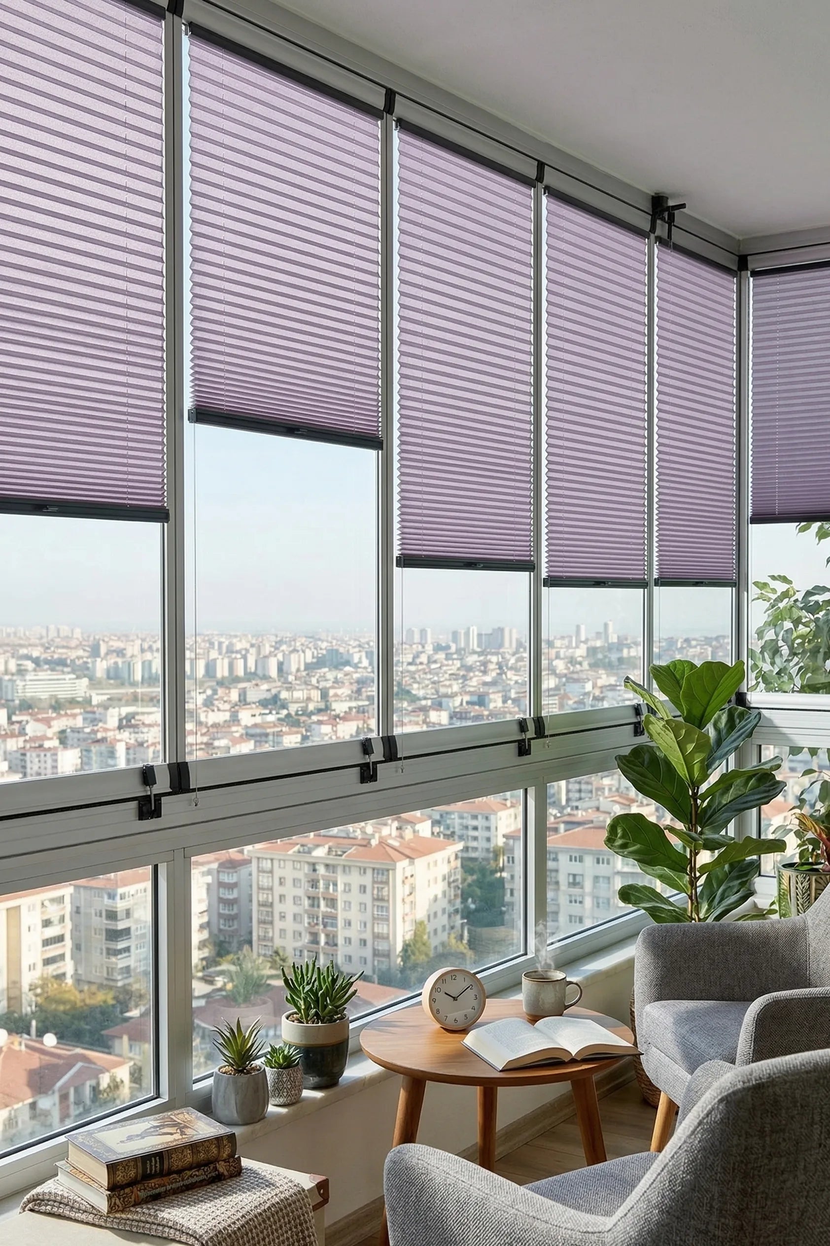 16MM Gri̇ Bursa Plise Perde