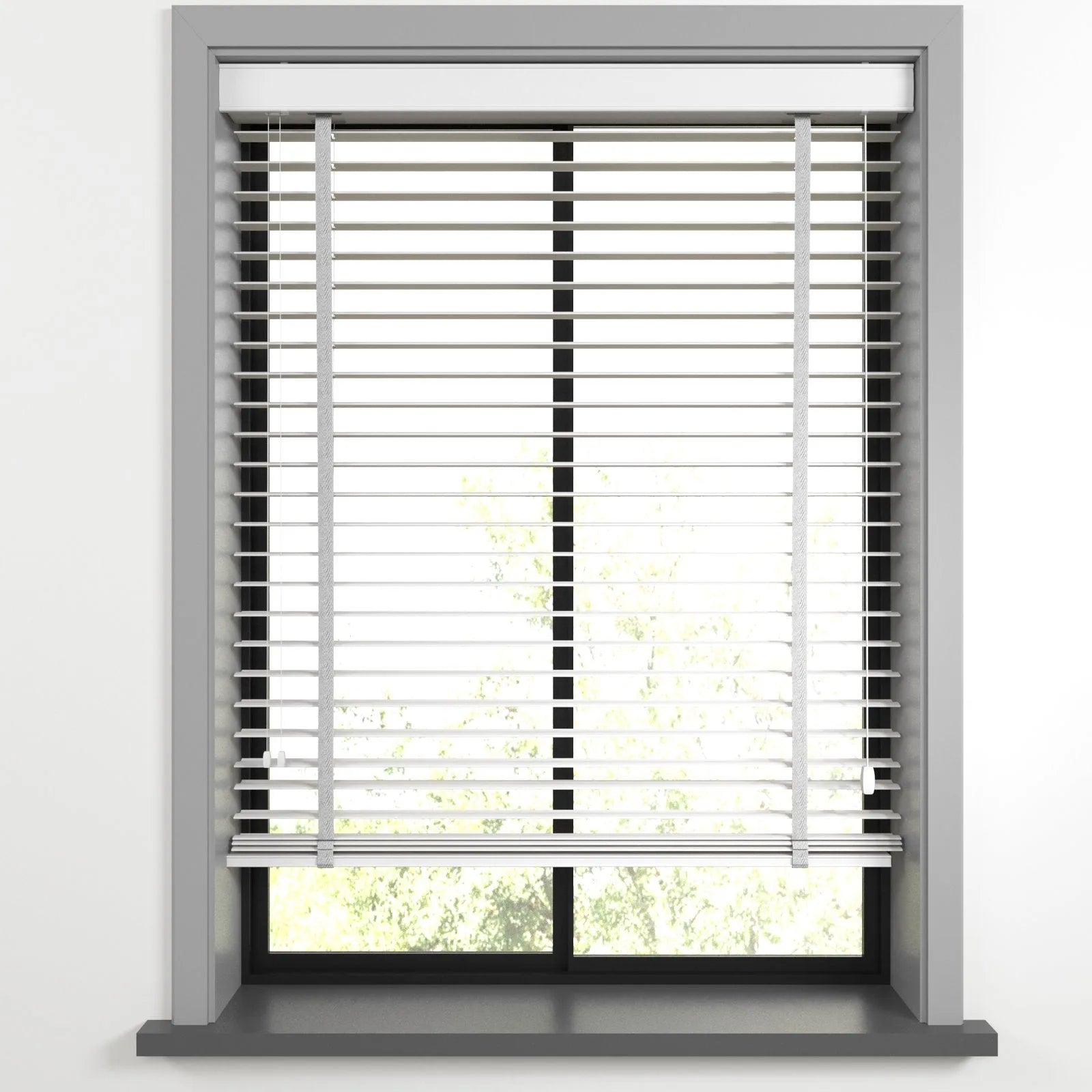 Beyaz Polywood Blackout Jaluzi - Etulle