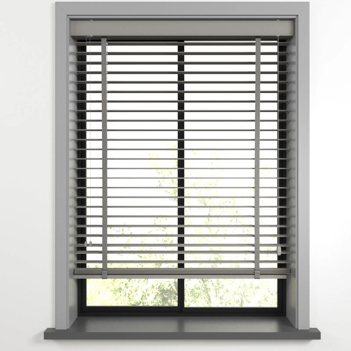 Orta Gri Polywood Blackout Jaluzi - Etulle