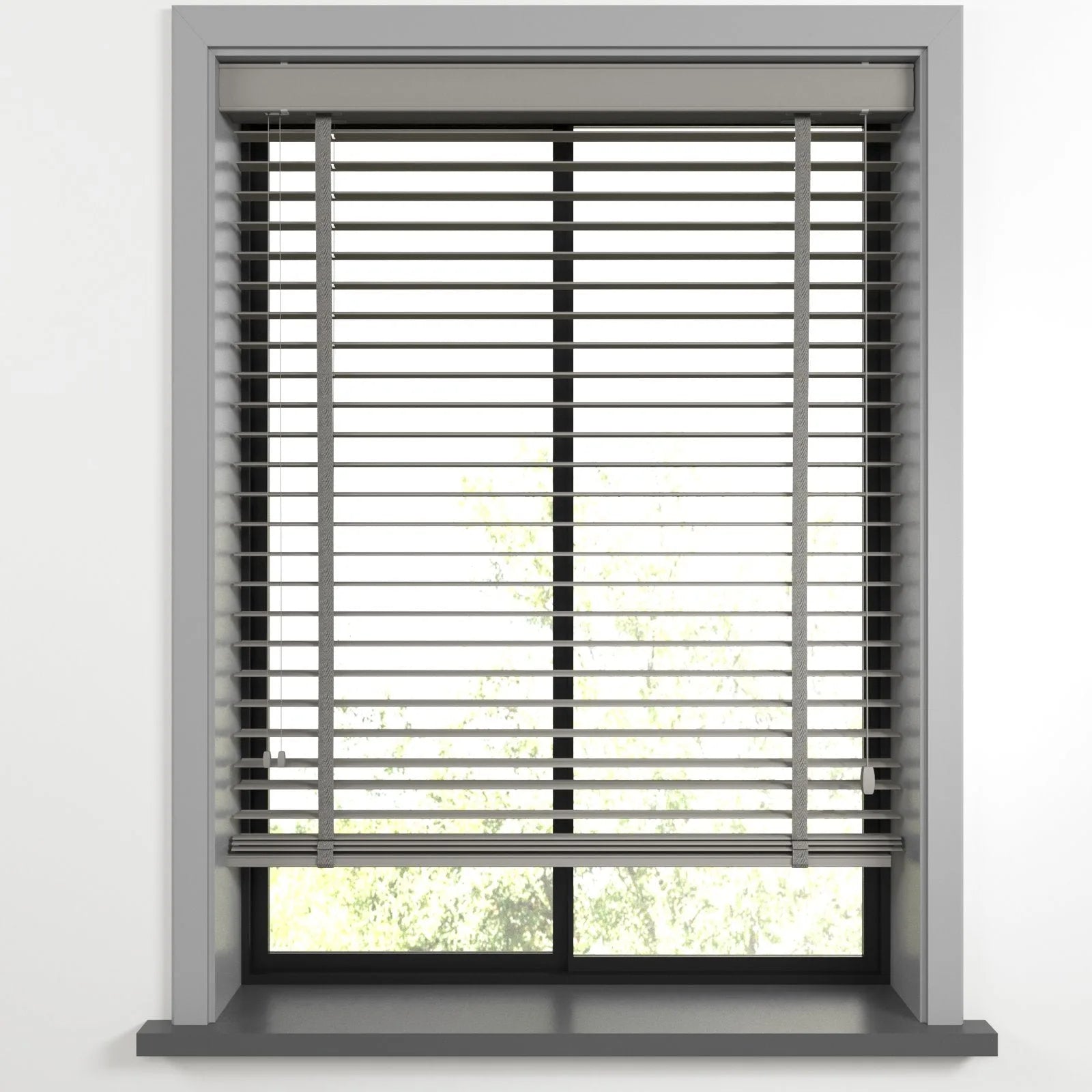 Orta Gri Polywood Blackout Jaluzi - Etulle