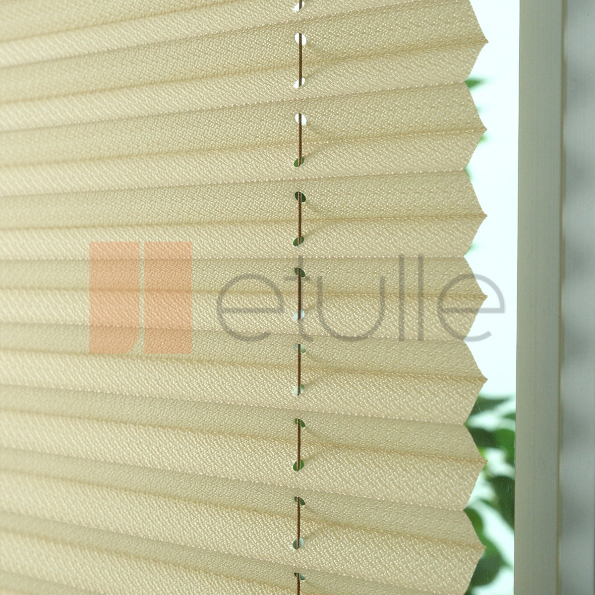 16MM Krem Bursa Plise Perde