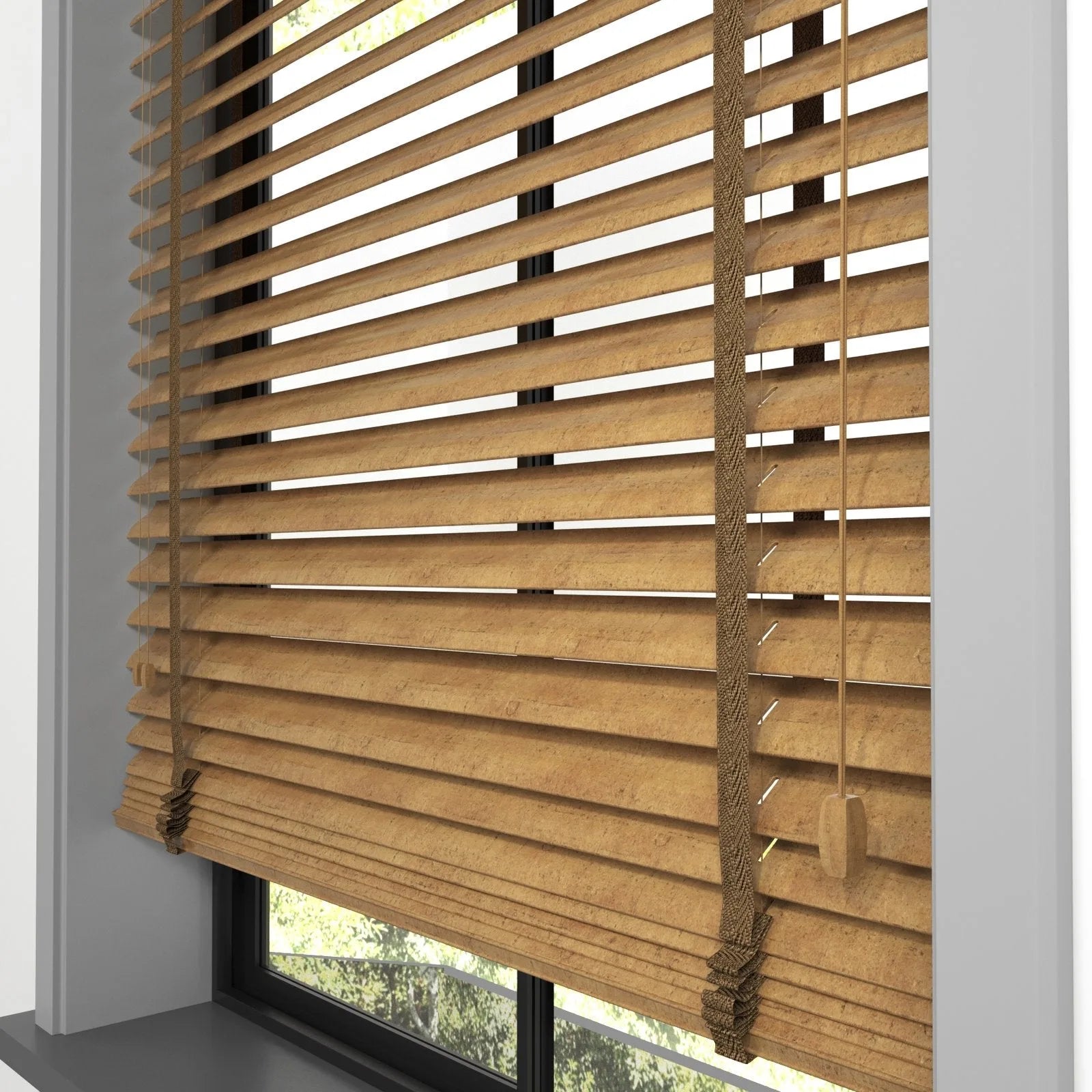 Ahşap Rengi Polywood Blackout Jaluzi - Etulle