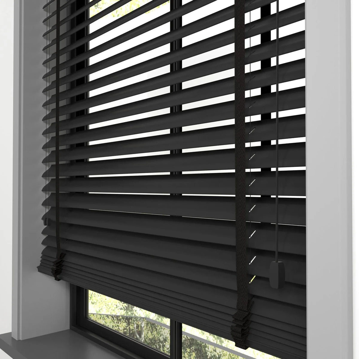 Yarı Mat Siyah Polywood Blackout Jaluzi - Etulle