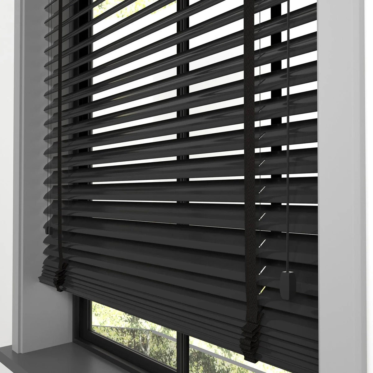 Siyah Polywood Blackout Jaluzi - Etulle