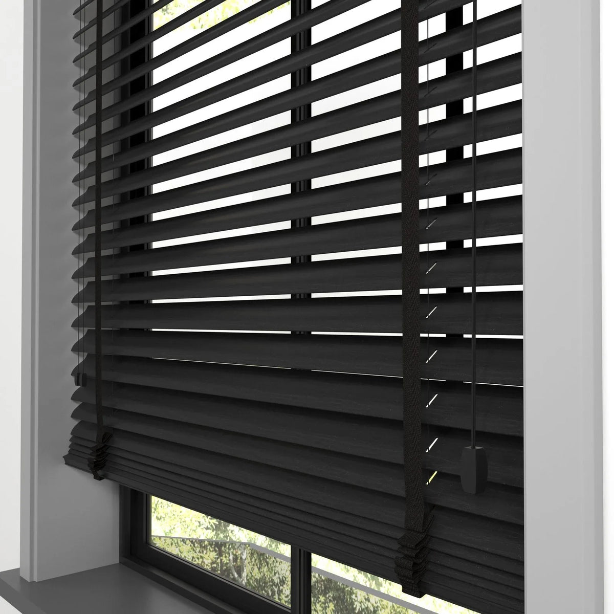 Siyah Polywood Blackout Jaluzi - Etulle