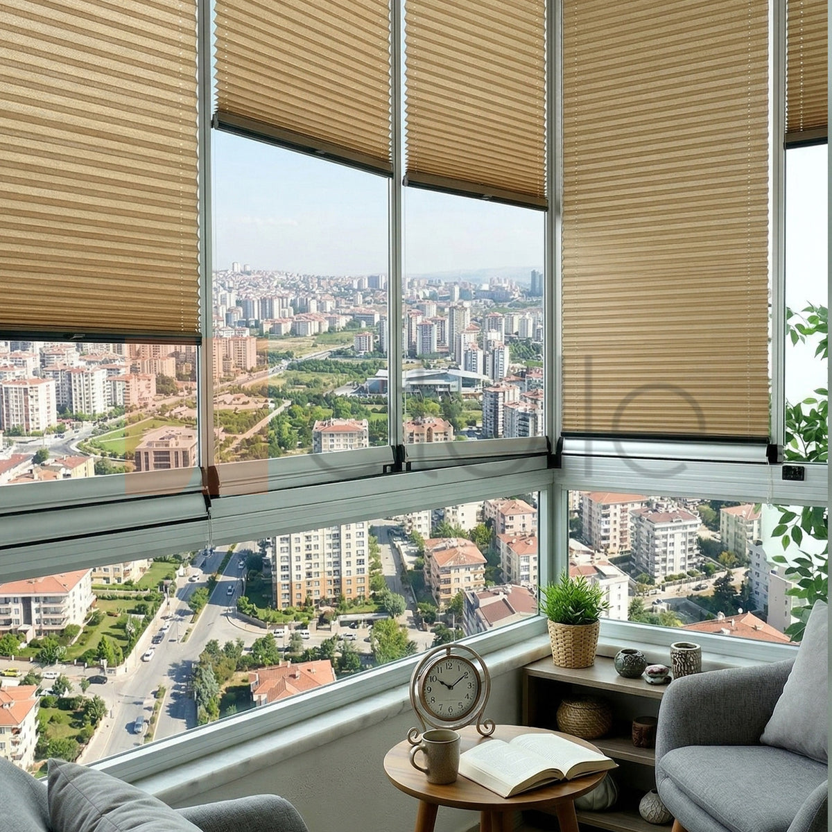 16MM Koyu Vi̇zon Bursa Plise Perde