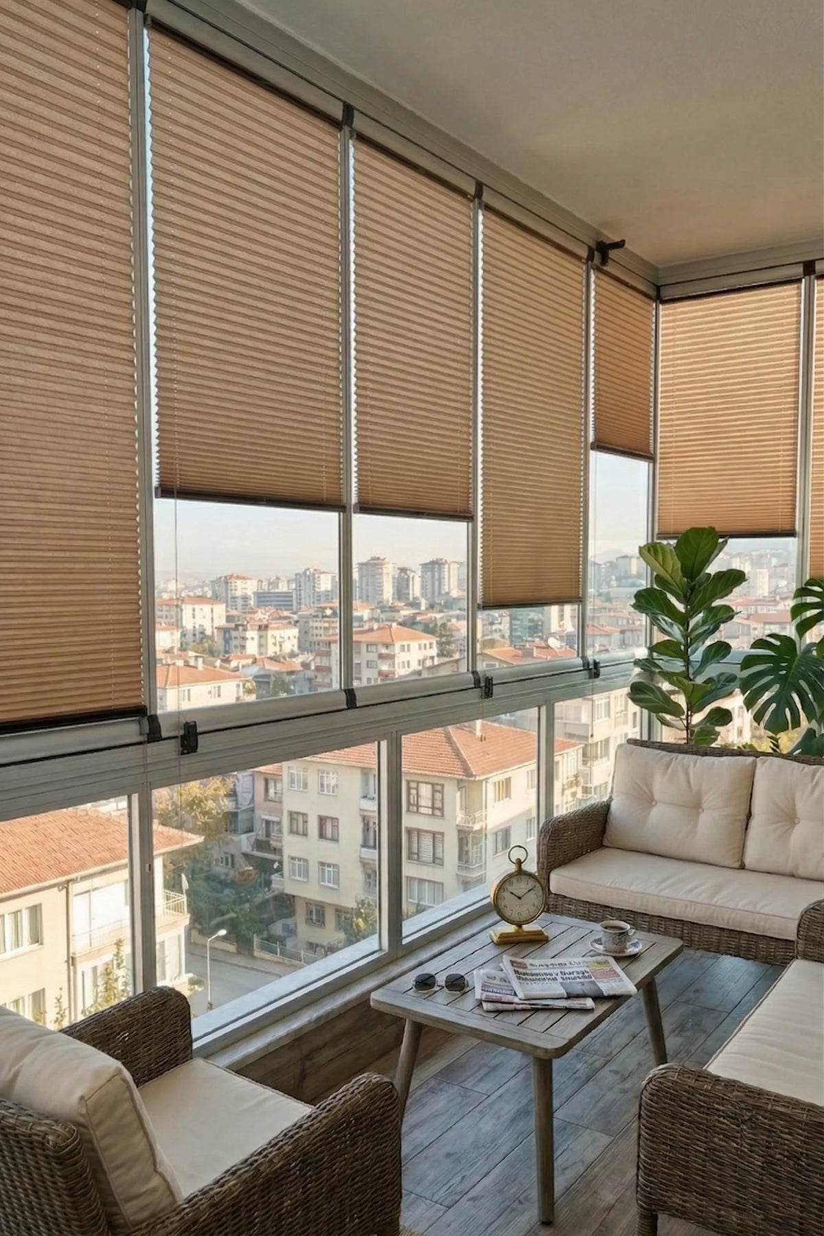 16MM Vi̇zon Mani̇sa Plise Perde