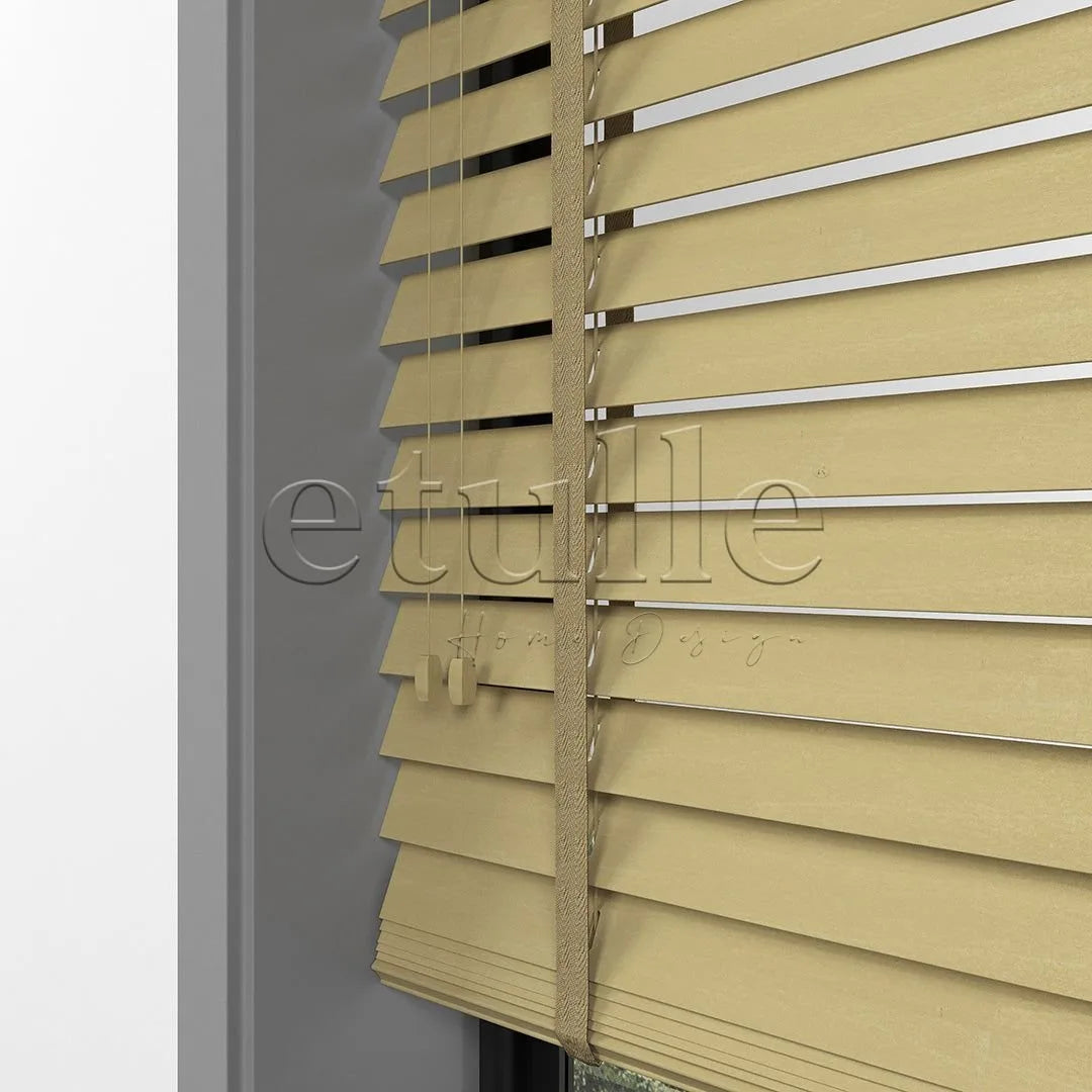 35 MM BASSWOOD Naturel Ahşap Jaluzi