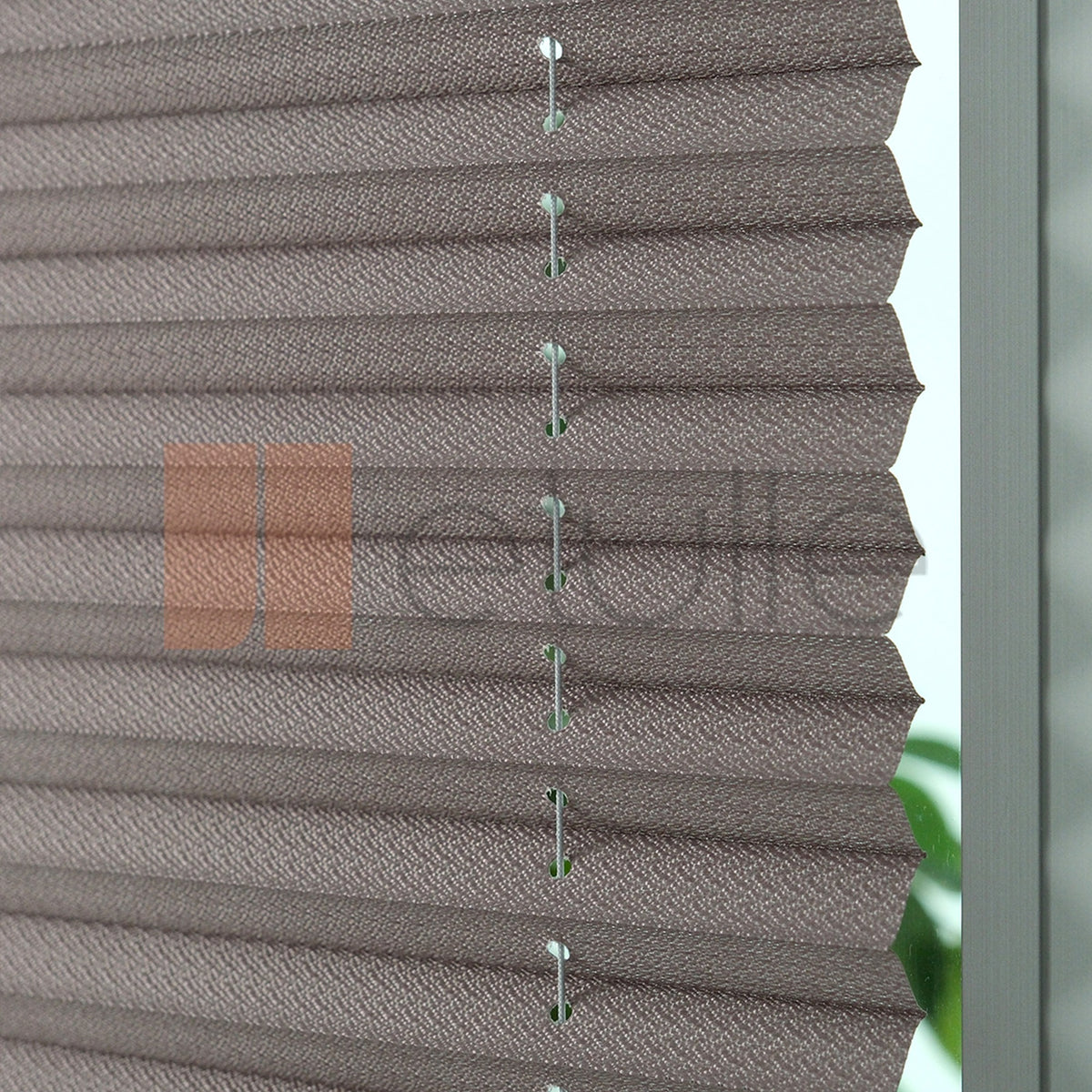 16MM Koyu Gri̇ Bursa Plise Perde