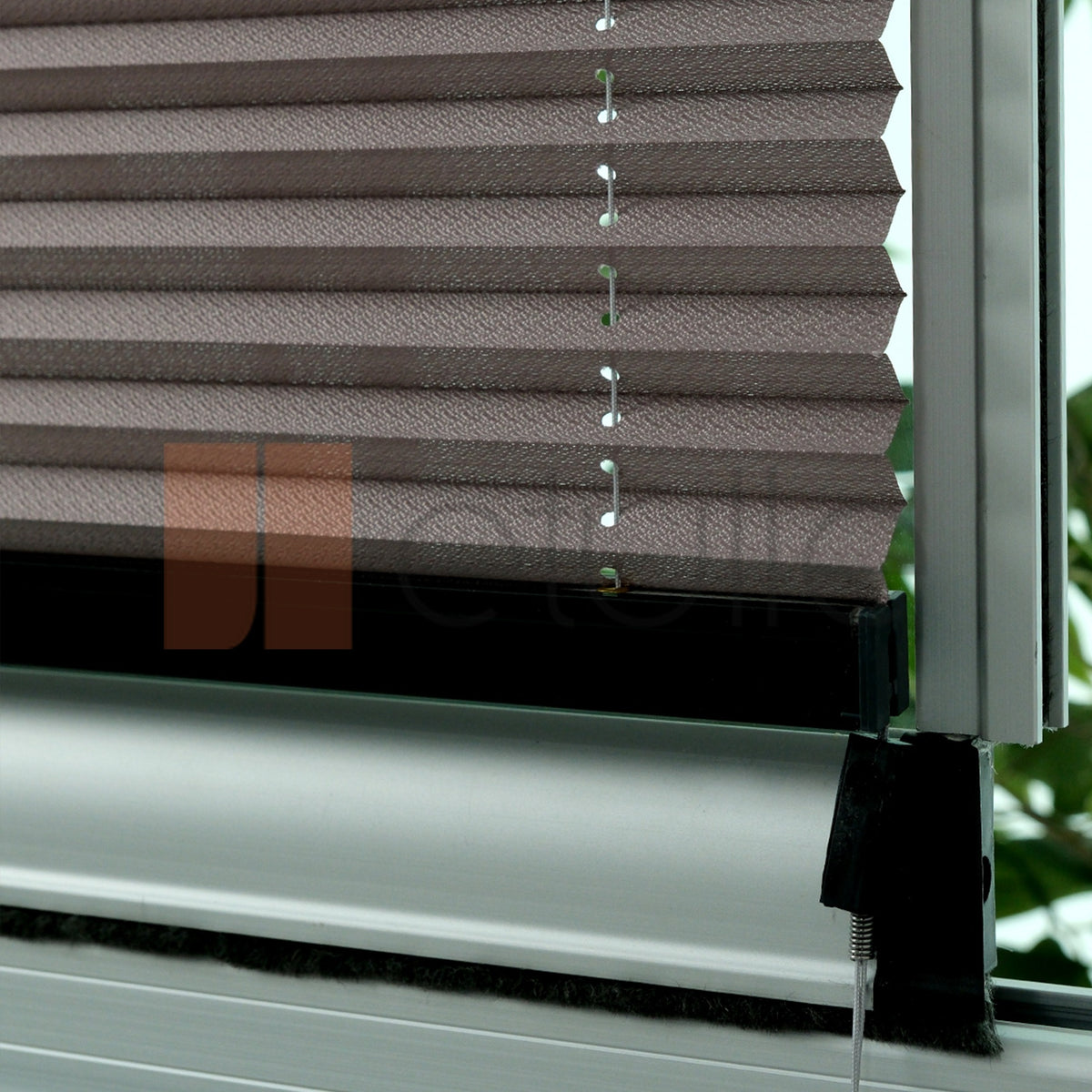 16MM Koyu Gri̇ Bursa Plise Perde