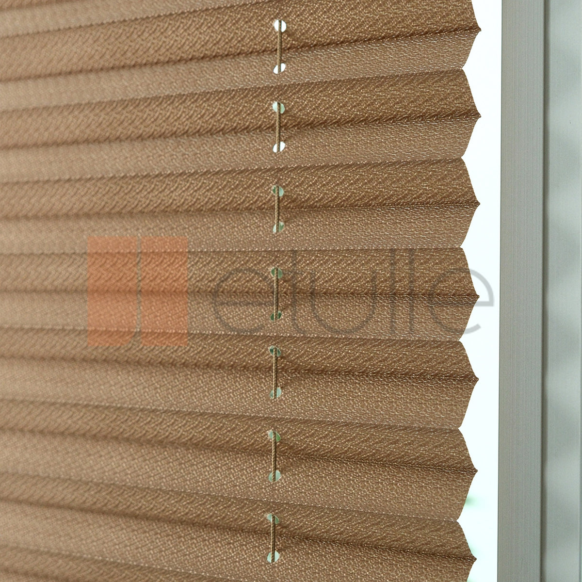 16MM Kahve Bursa Plise Perde
