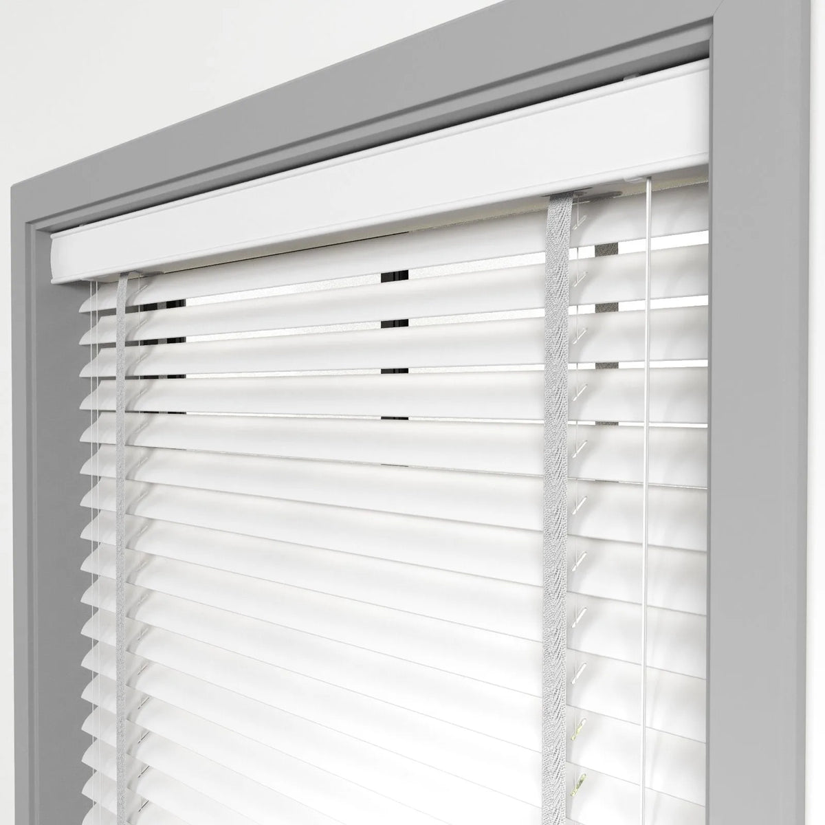 Beyaz Polywood Blackout Jaluzi - Etulle