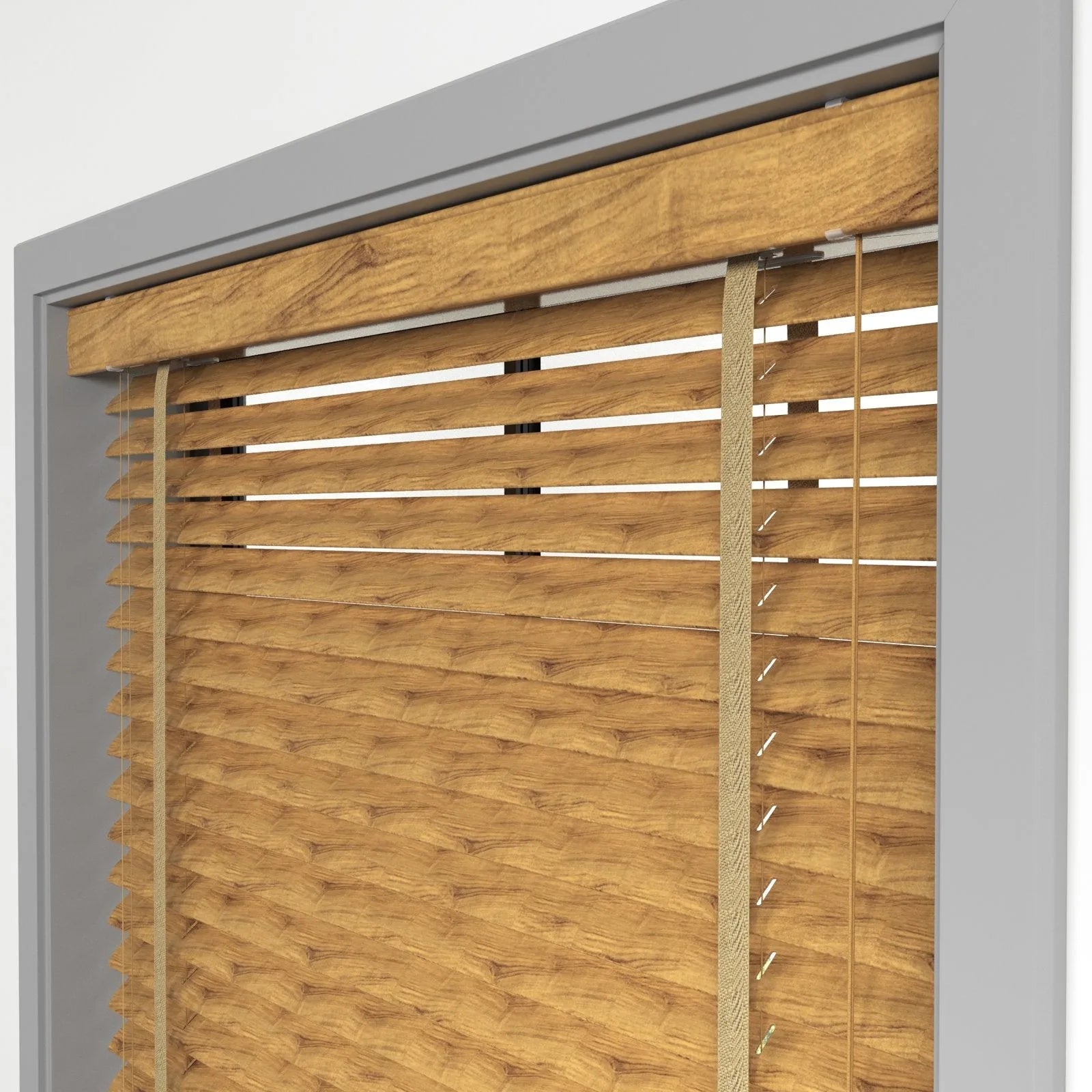 Açık Ahşap Rengi Polywood Blackout Jaluzi - Etulle