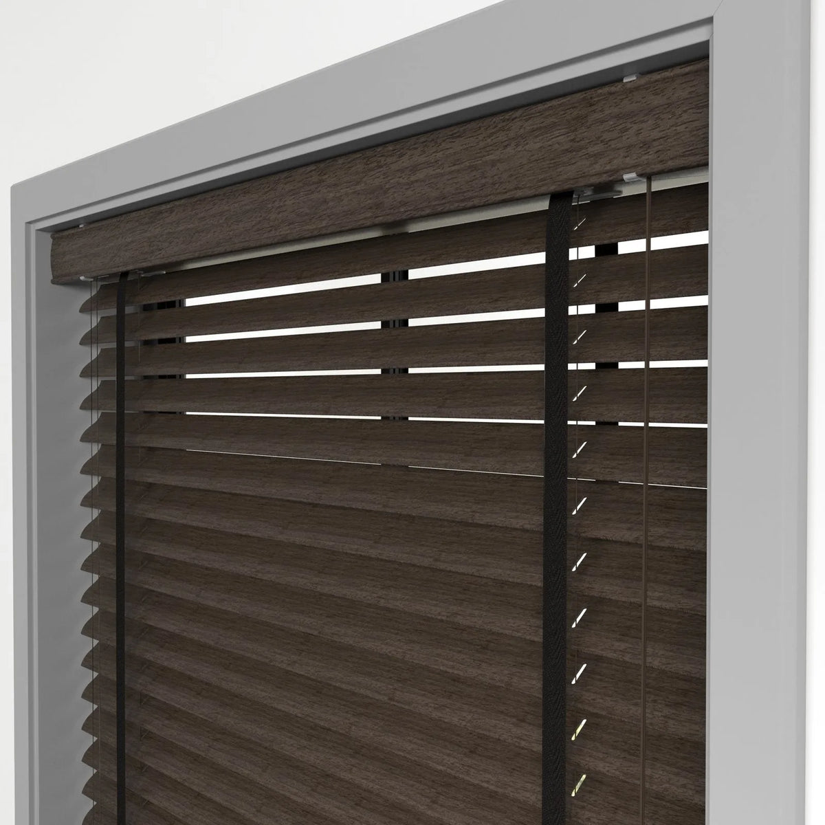 Koyu Kahve Polywood Blackout Jaluzi - Etulle