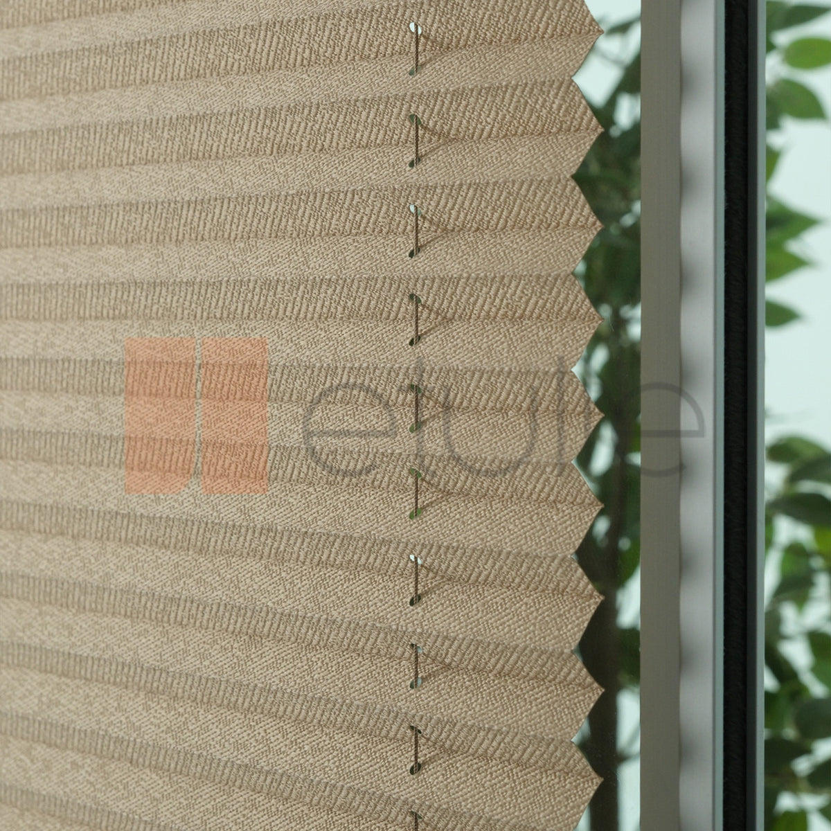 16MM Koyu Krem İzmi̇r Plise Perde
