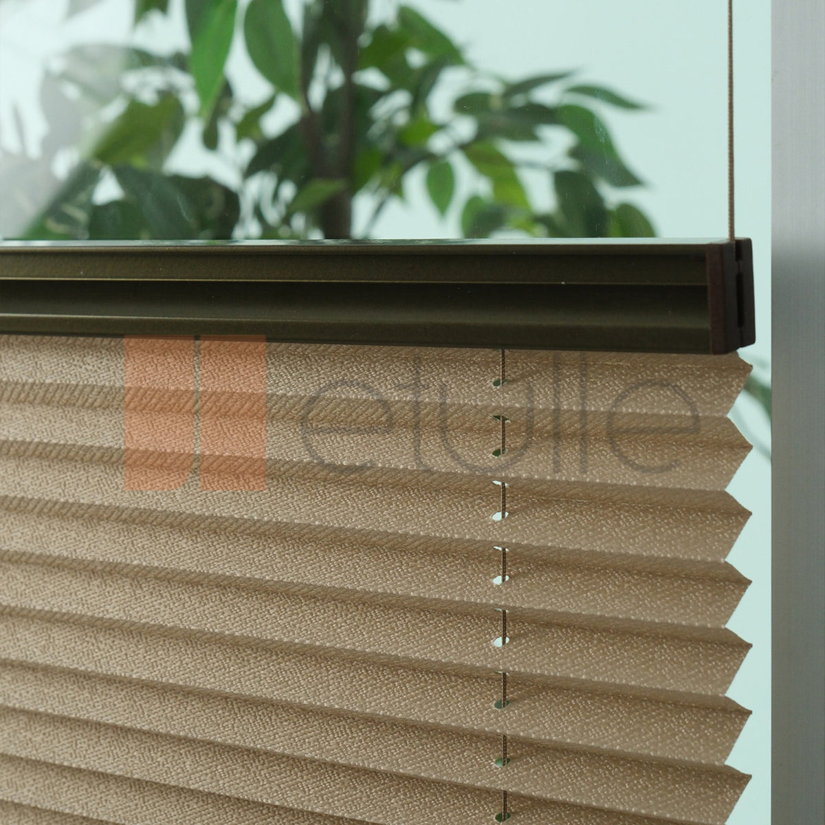 16MM Koyu Krem İzmi̇r Plise Perde