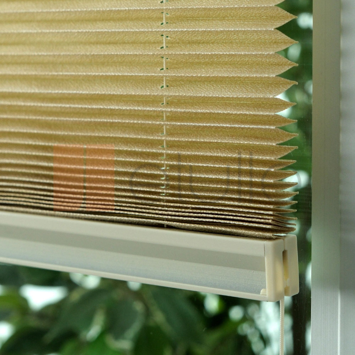 16MM Krem Bambu Plise Perde