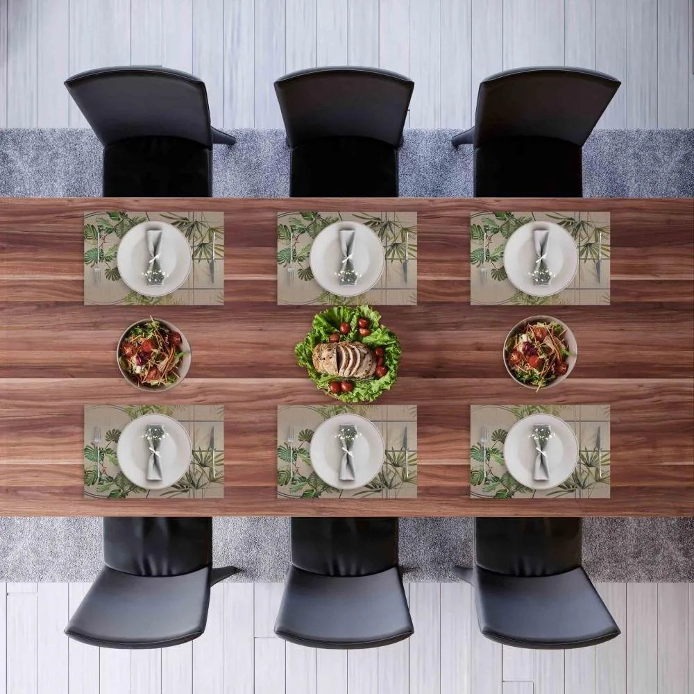 Modern Geometrik Kumaş Amerikan Servis - 4'lü Set (35X50 cm)