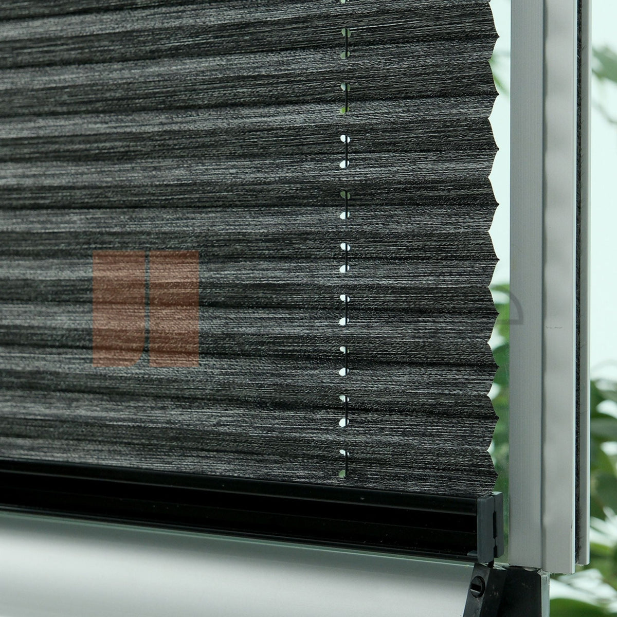 16MM Antrasi̇t Bambu Plise Perde
